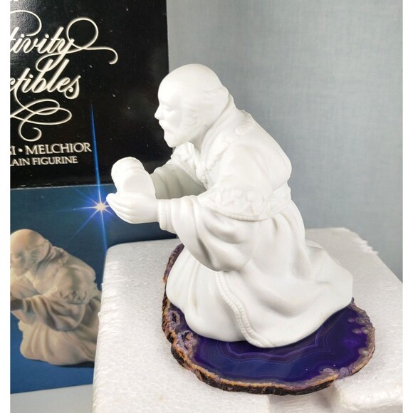 Vintage 1982 Avon Nativity Collectibles The Magi Melchior Porcleain Figurine - Picture 9 of 16
